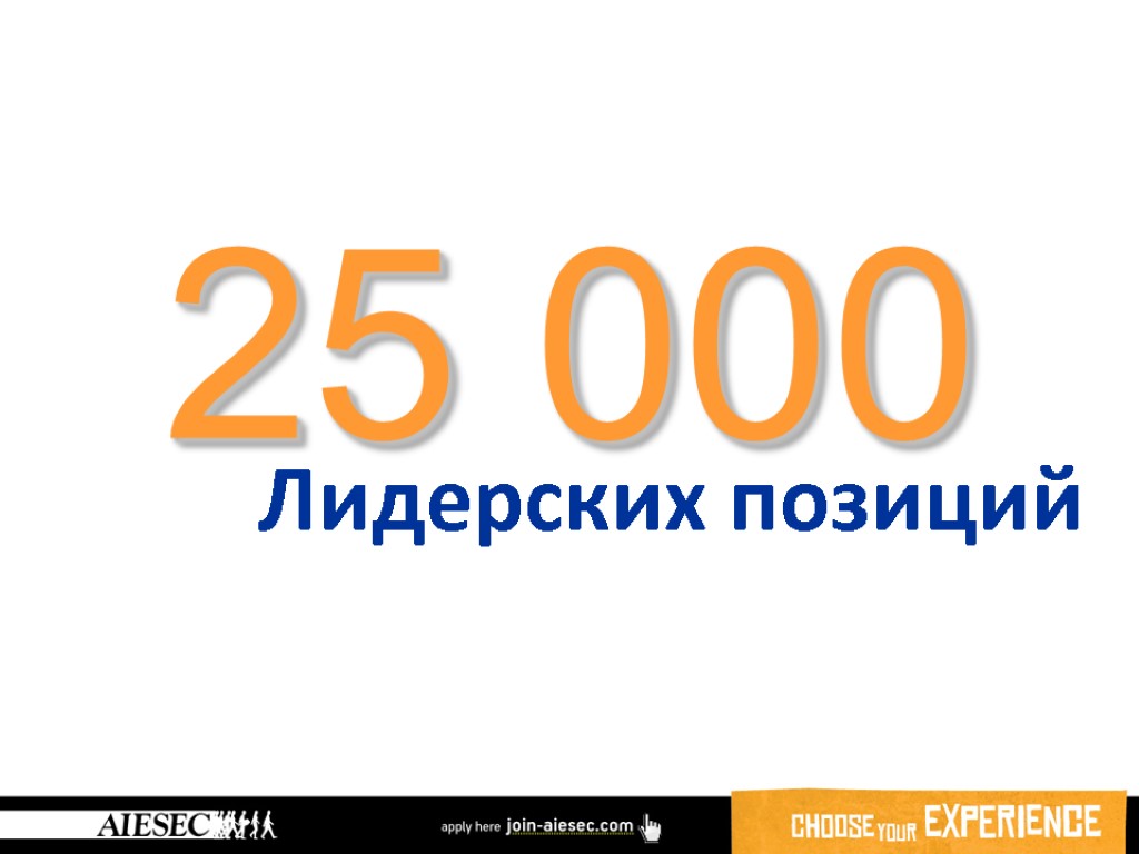 25 000 Лидерских позиций